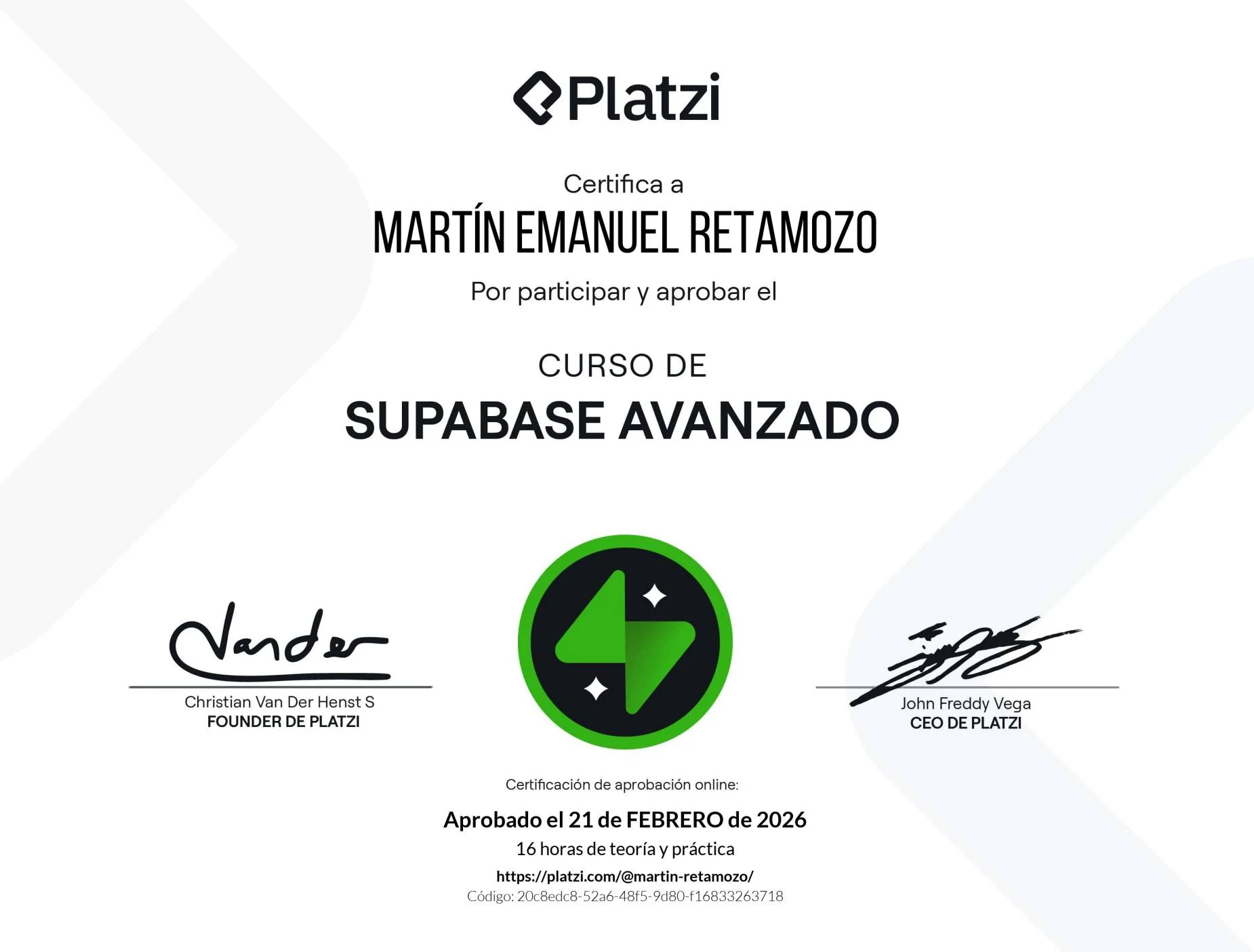 Supabase Avanzado